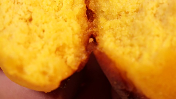 【镜头合集】掰开一个干硬的棒子面玉米面饼