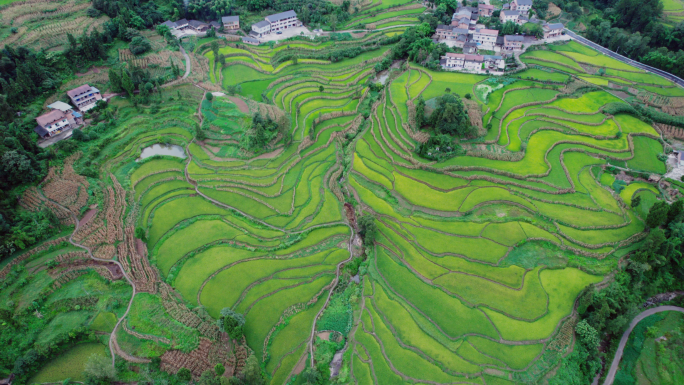 乡村景象航拍