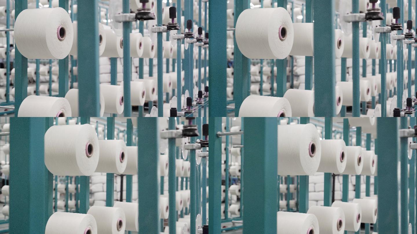织布厂生产车间全自动织布机