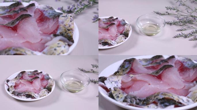 【镜头合集】一盘鱼肉生鱼片  (1)