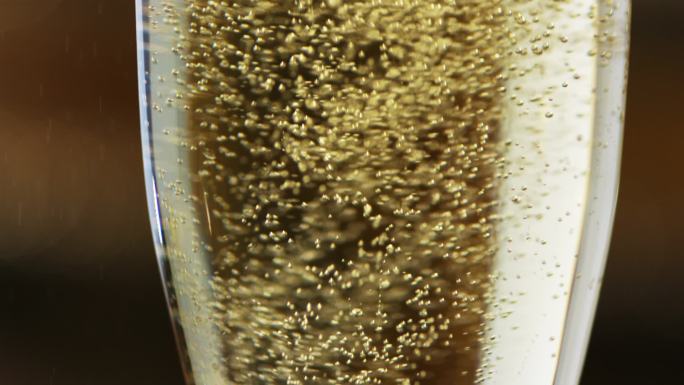 玻璃香槟泡泡-高速视频
