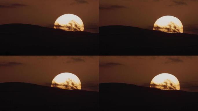 高山落日/夕阳黄昏/青海可可西里