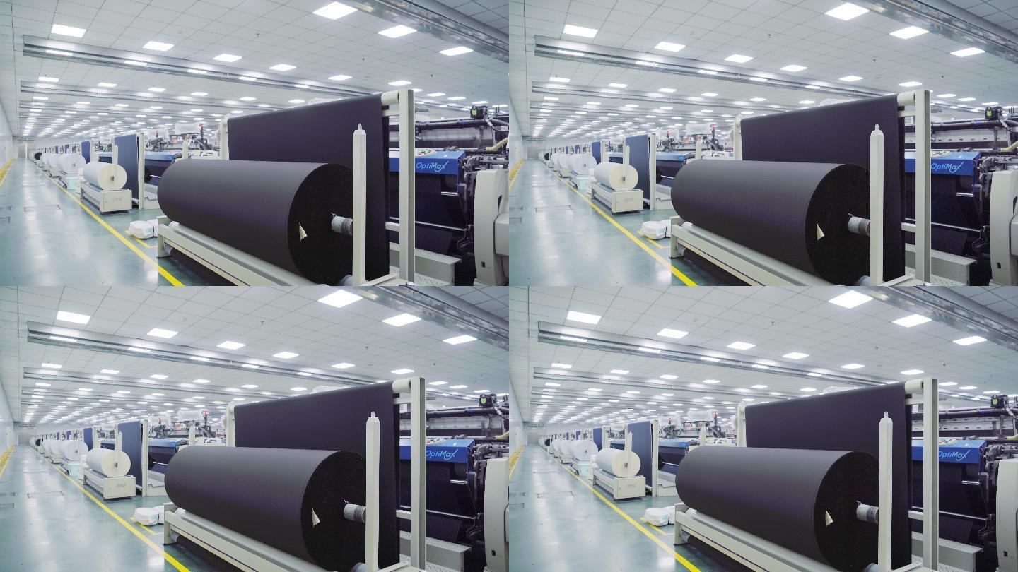 织布厂现代化生产车间全自动织布机设备