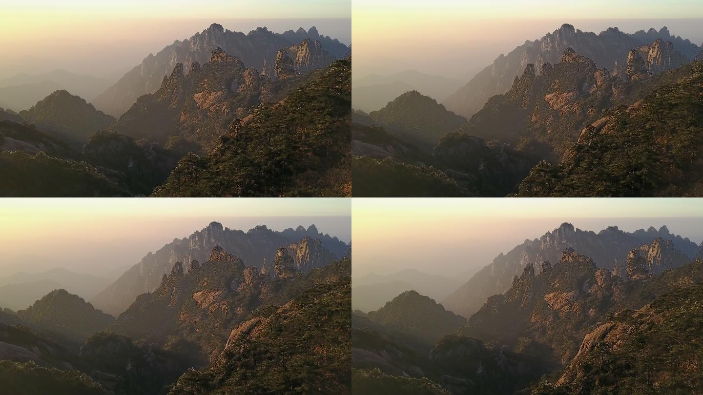 中国东部黄山龟山风景区。