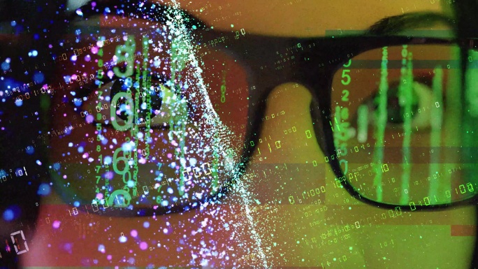 未来透明眼镜平视显示界面