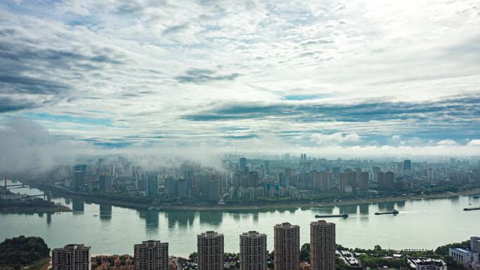 大宜昌晨雾（五月版小景）