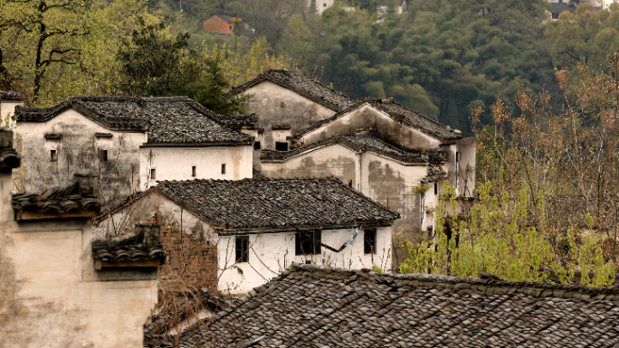 皖南山村徽派建筑