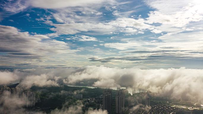 宜昌晨雾（五月版大景）