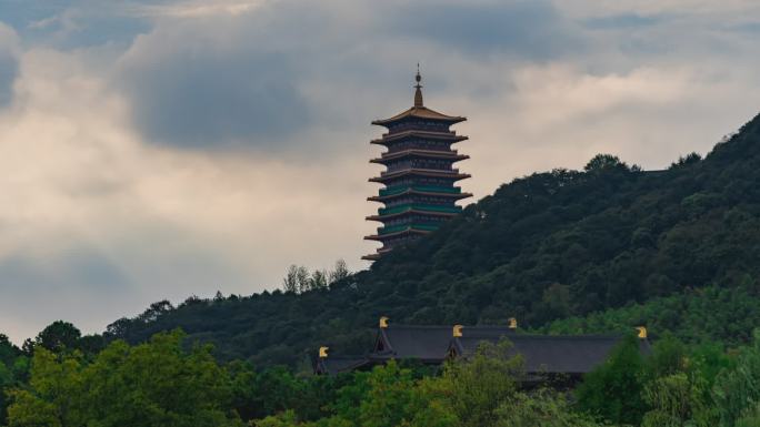 南京牛首山大气延时素材