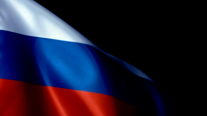俄罗斯国旗飘扬俄乌冲突