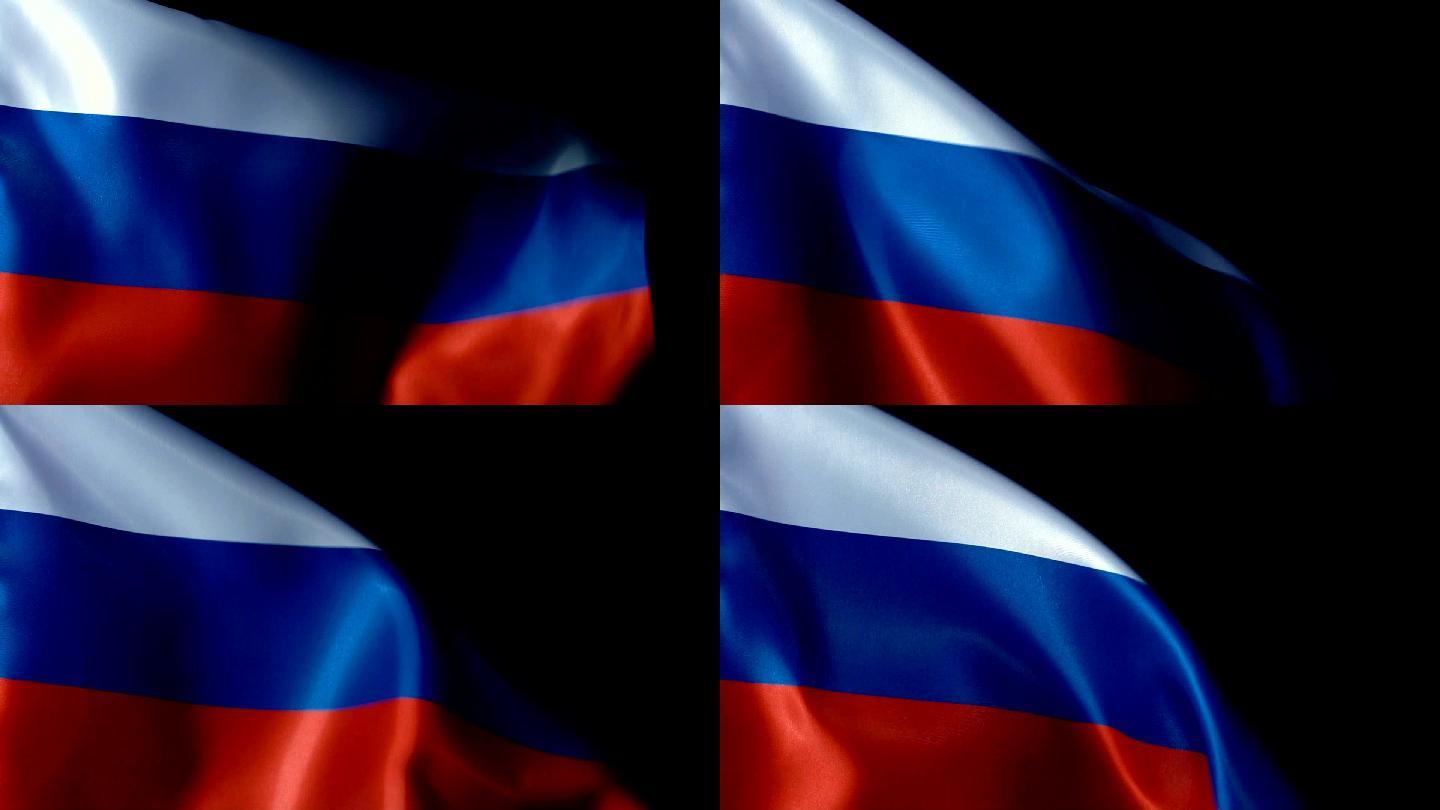 俄罗斯国旗飘扬俄乌冲突