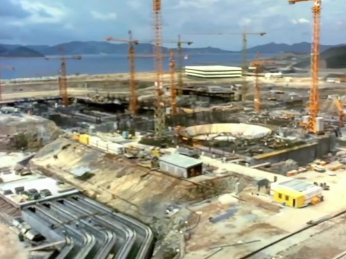 80年代大亚湾核电站建设