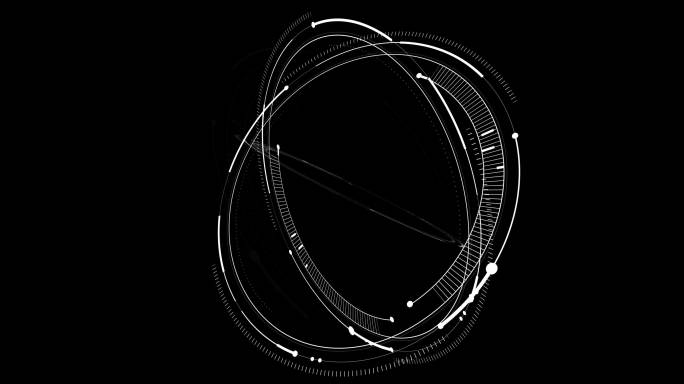 高科技未来HUD科技圆环