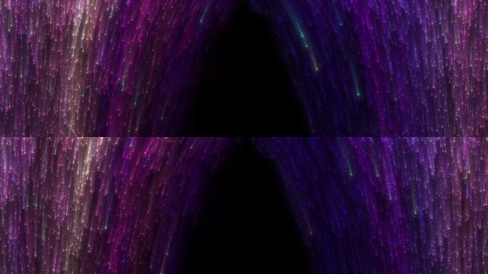 4K紫光宽屏粒子瀑布