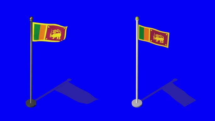 斯里兰卡等轴测国旗