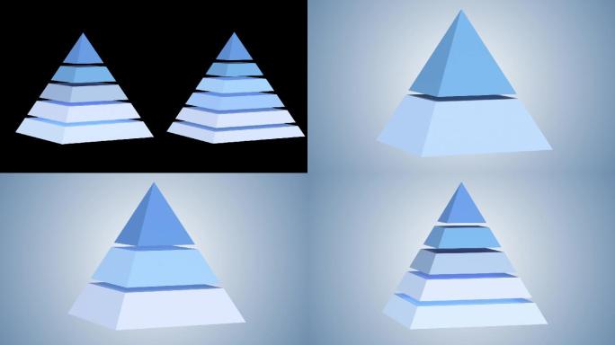 原创六组金字塔无限循环带通道