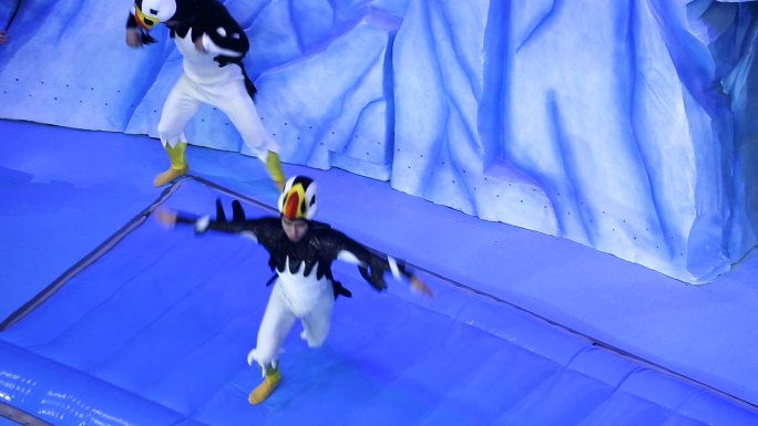 海洋公园 企鹅服装 人偶表演 精彩演出