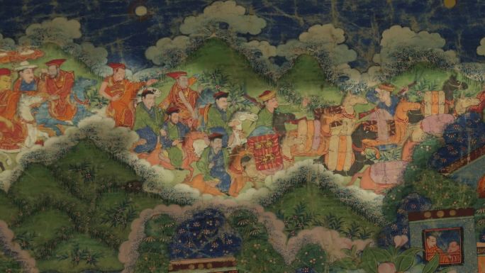 西藏唐卡壁画 三维
