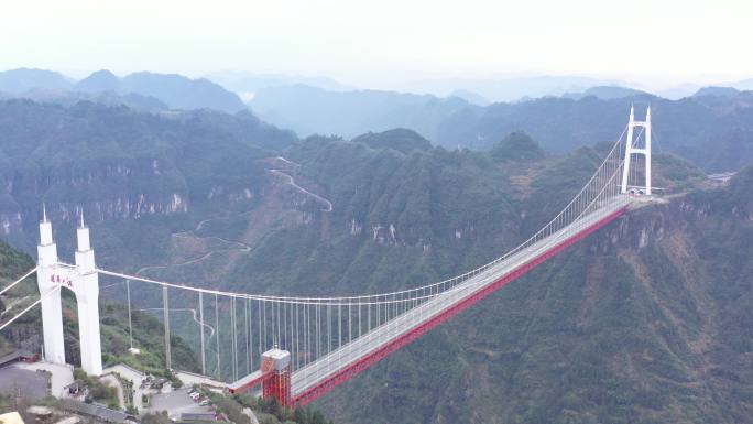 湖南湘西矮寨大桥大全景