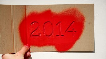 2014年新年涂鸦模板画视频素材