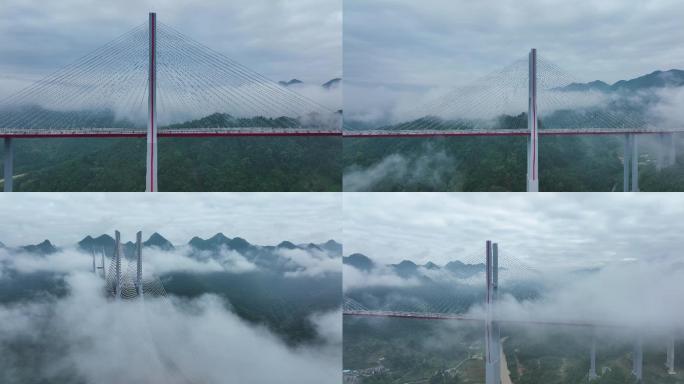 云雾大桥航拍素材（5K）
