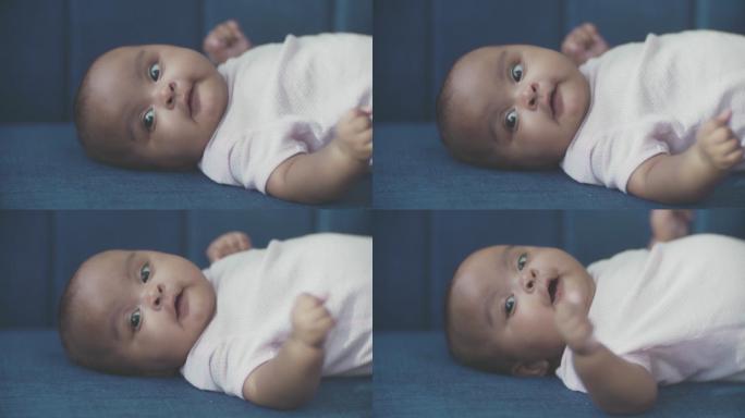 新生儿，视频肖像婴儿成长小孩运动