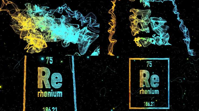 元素周期表中的铼符号