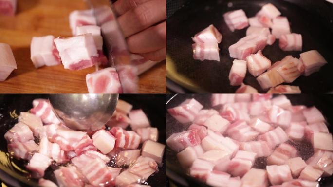 【镜头合集】五花肉块猪肉块