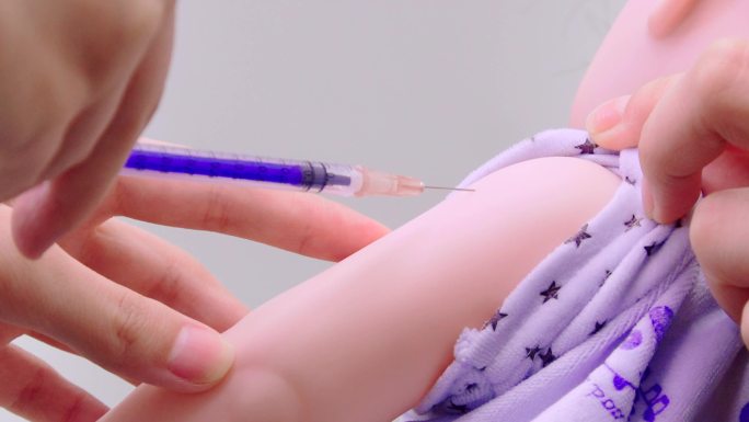 儿童注射疫苗打疫苗婴儿疫苗4K视频素材