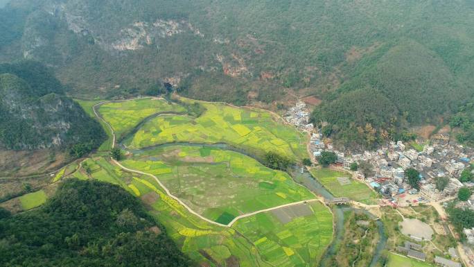 云南文山州坝美旅游景区航拍