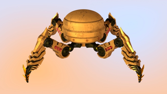 机械蜘蛛-C4D模型