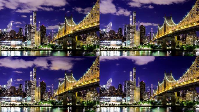 纽约市：天际线，昆斯伯勒大桥
