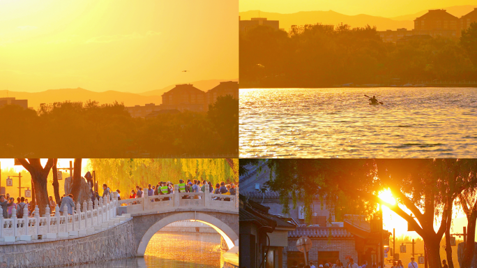 黄昏水面 夕阳水面