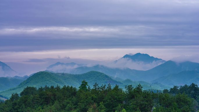 江南山间云海