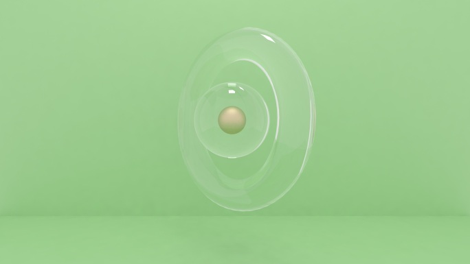 旋转圆环体三维3D动画