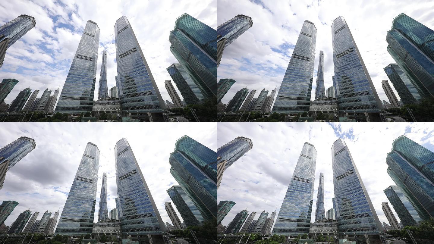 上海城市建筑 延时空境 实拍素材 浦东