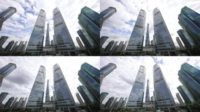 上海城市建筑 延时空境 实拍素材 浦东