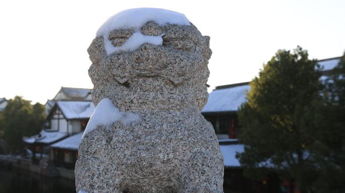 台儿庄古城雪景