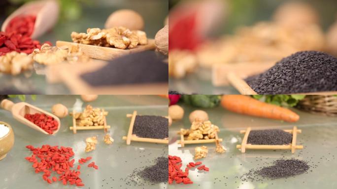 【镜头合集】特写近景黑芝麻  (1)