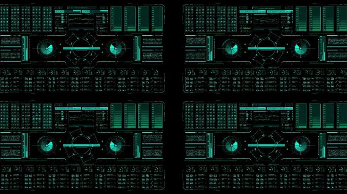 用户界面Hud。未来科技科幻元素。