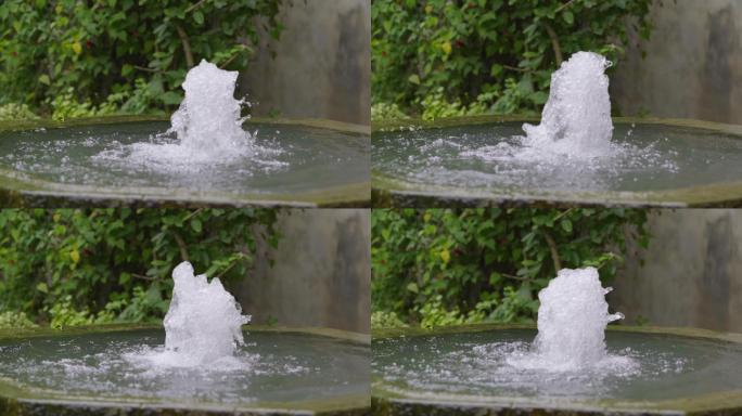 水缸 涌出泉水 水从地下涌出