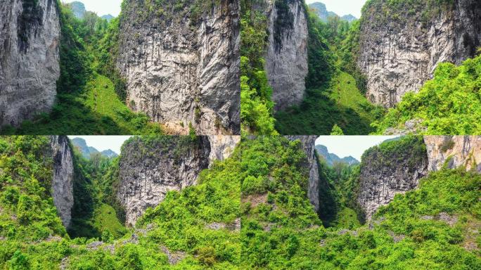 原始森林洞穴岩溶美景绿水青山旅游经济