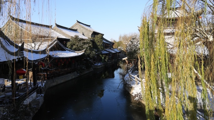 台儿庄古城雪景