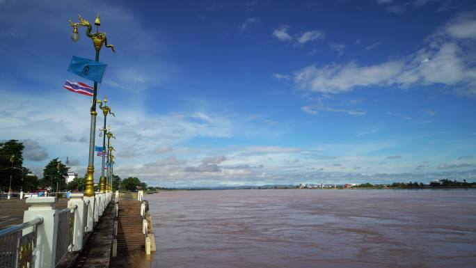 湄公河与老挝万象景色风景风光美景国外外国