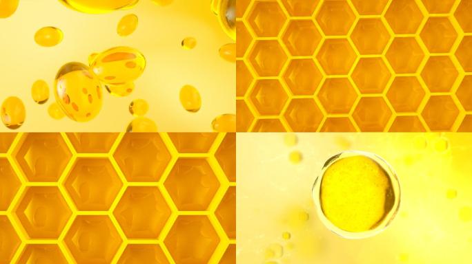 护肤品皮肤细胞黄金粒子