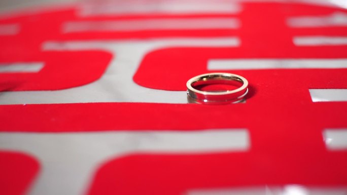 婚戒实拍婚礼素材戒指