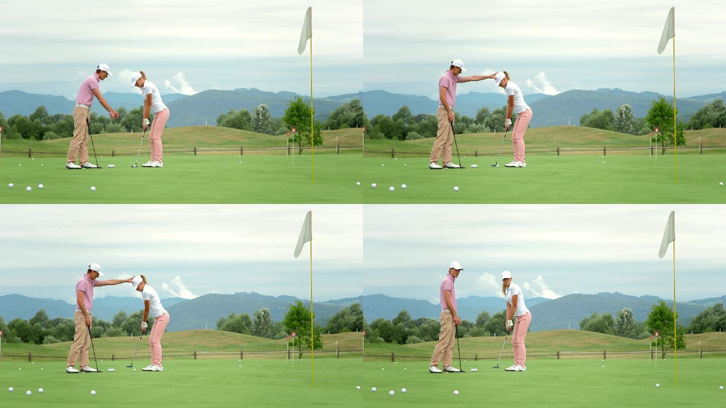 HD DOLLY：女高尔夫球手学习推杆位置