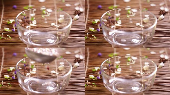【镜头合集】透明反光玻璃碗餐具  (2)