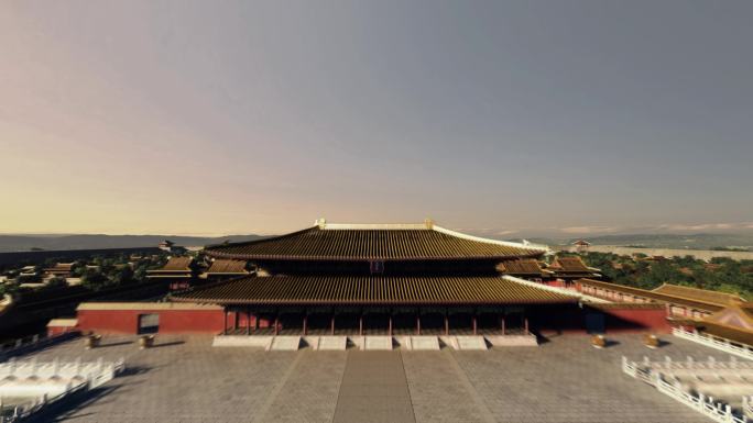 穿越古代宫殿 紫禁城 俯看北京城 三维