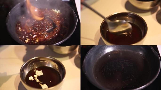 【镜头合集】厨师烹调糖醋料汁  (1)